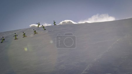 Photo for Snowboarder in the mountains. - Royalty Free Image