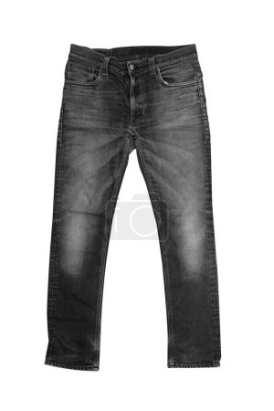 Téléchargez les photos : Isolé mâle mode noir jeans - en image libre de droit