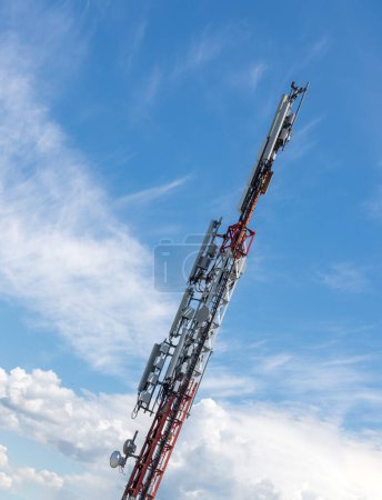 Foto de The high voltage tower - Imagen libre de derechos