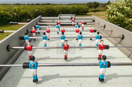 Photo for Outdoor table football, baby soccer - Royalty Free Image
