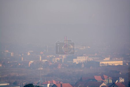 Photo for Air polution in serbia, urban - Royalty Free Image