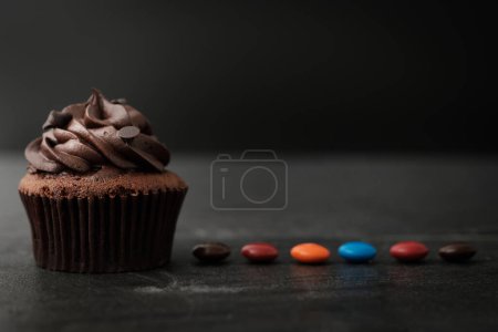 Photo for Close up view of delicious sweet cupcake - Royalty Free Image