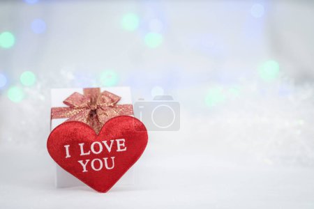 Foto de Tarjeta de felicitación lindo día de San Valentín. Fondo festivo - Imagen libre de derechos