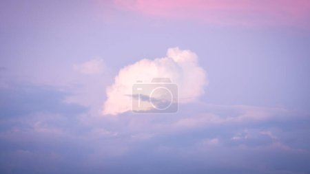 Photo for Colorful sky with white clouds - Royalty Free Image