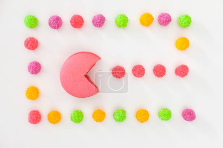 Photo for Sweet dessert, Colorful Macarons biscuits - Royalty Free Image