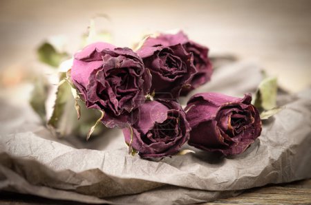 Téléchargez les photos : Rose sèche en papier artisanal - en image libre de droit