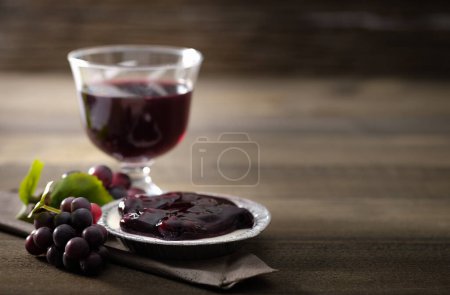 Photo for Grape jam in plate - Royalty Free Image