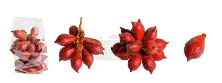 Photo for Red strawberries on the white background - Royalty Free Image