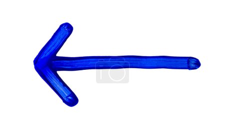 Foto de Flecha de pintura azul aislada - Imagen libre de derechos