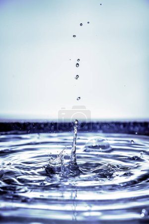 Photo for Close-up view of water drops background - Royalty Free Image