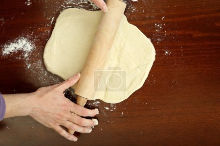 Téléchargez les photos : Préparation de pâte, gros plan - en image libre de droit