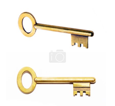Téléchargez les photos : Bronze vieilles clés fermer - en image libre de droit