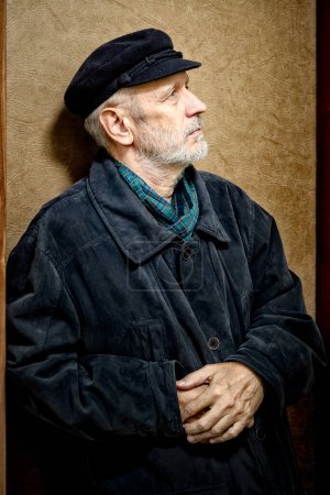 Photo for Portrait of a Man with Beard and a Cap - Royalty Free Image