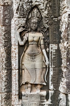 Photo pour "Angkor Dancing Apsara decoration, Cambodge
" - image libre de droit