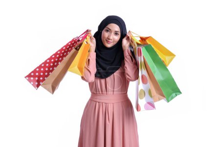 Photo for Happy shopping asian girl - Royalty Free Image
