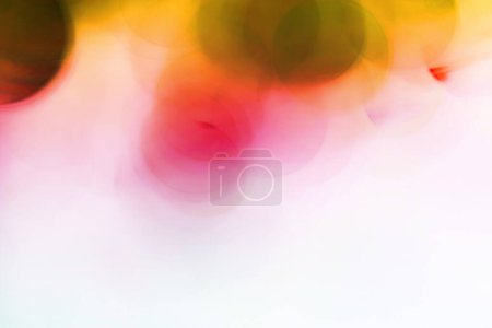 Photo for Red Blurred bubbles, glass ball on abstract background - Royalty Free Image