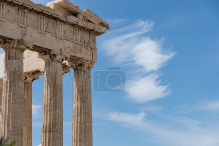Photo for The Ancient Greek temple of Poseidon. Ancient Greek pantheon - Royalty Free Image