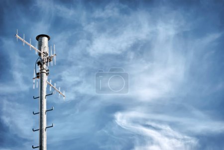 Photo for Antenna on the blue sky background. - Royalty Free Image