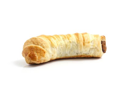 Foto de "Croissant aislado en fondo blanco
" - Imagen libre de derechos