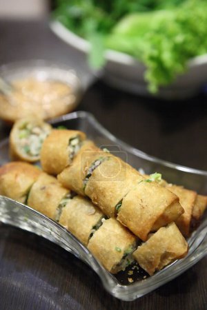 Photo for "Fried Spring Roll also known as Egg Roll " - Royalty Free Image