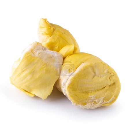 Photo for Fresh Durian Fruit isolated over white background - Royalty Free Image