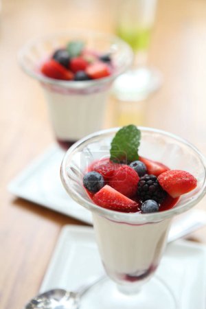 Photo for Panna cotta  close up - Royalty Free Image