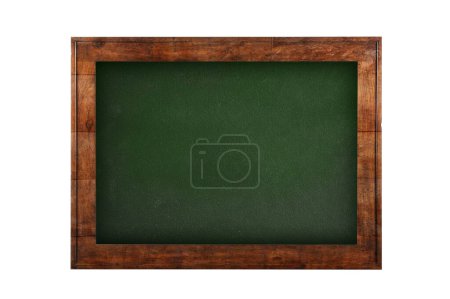 Photo for Green board in wooden frame, colorful illustration - Royalty Free Image