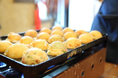 Photo for Close-up view of delicious Takoyaki meal - Royalty Free Image