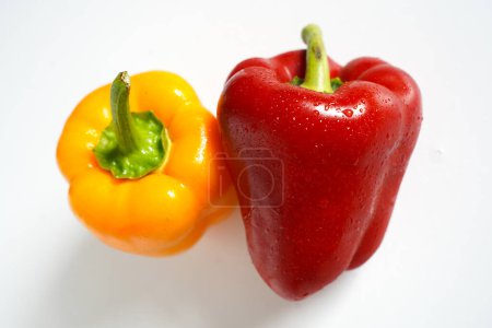 Photo for Red and Yellow Peppers - Royalty Free Image