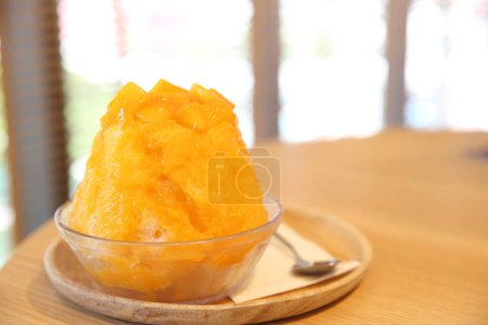 Photo for Japanese sweet food , Mango shaved ice - Royalty Free Image