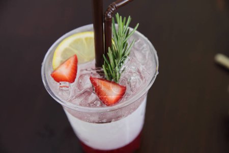 Téléchargez les photos : Soda fraise gros plan - en image libre de droit