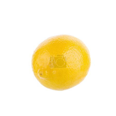 Photo for Yellow lemon isolated on over white background - Royalty Free Image