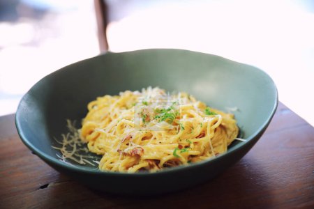 Téléchargez les photos : "Spaghetti Carbonara, cuisine italienne
" - en image libre de droit