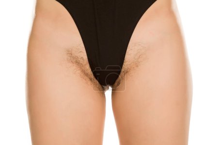 Photo for Female crotch with pubic hair. - Royalty Free Image