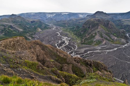 Photo for View to the Myrdalsjkull and the volcano Katla - Royalty Free Image
