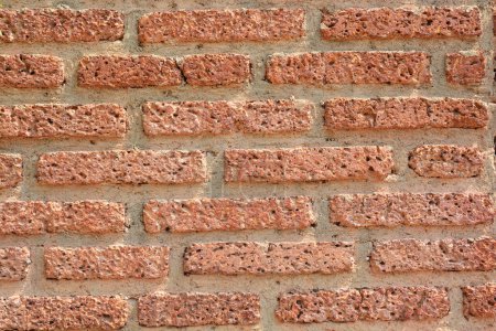 Téléchargez les photos : Mur de briques brunes, fond texturé lapidé - en image libre de droit