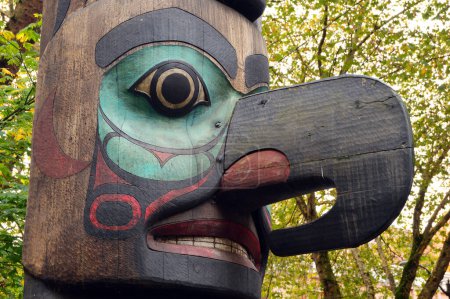 Photo for Details of a totem pole - Royalty Free Image
