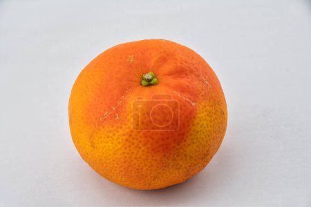 Photo for Fresh clementine citrus fruit on white - Royalty Free Image