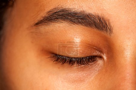Photo for Natural eyebrow and eye without makeup - Royalty Free Image