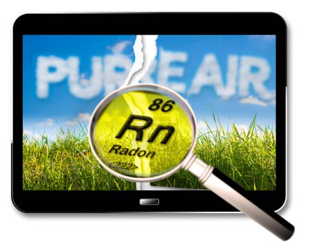 Téléchargez les photos : Le dangereux radon radioactif sous terre - en image libre de droit