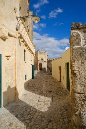 Photo for Houses, roads and alleys in the Sassi of Matera. - Royalty Free Image