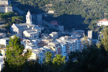 Photo for Portovenere, near the Cinque Terre in the light of sunset. Color - Royalty Free Image