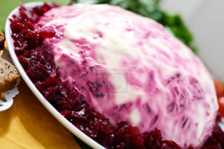 Photo for Close-up view of tasty Herring Salad - Royalty Free Image