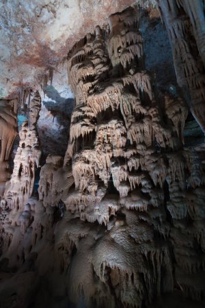 Foto de Avshalom Stalactites Vista panorámica de la cueva - Imagen libre de derechos