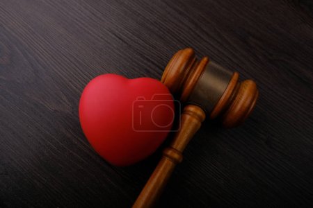 Photo for Gavel of justice, closeup shot - Royalty Free Image