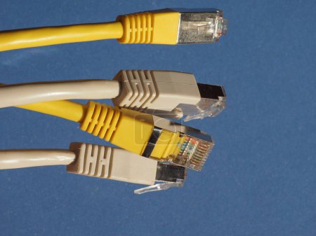 Photo for RJ45 ethernet plugs  close up - Royalty Free Image
