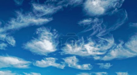 Photo for White clouds in the blue sky - Royalty Free Image