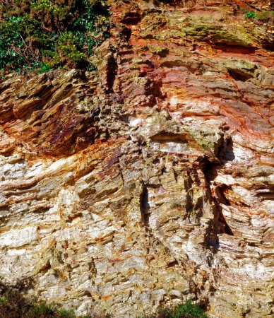 Photo for Close-up shot of rocks at geological site - Royalty Free Image