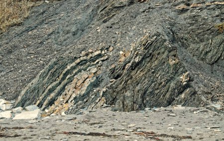 Photo for Close-up shot of rocks at geological site - Royalty Free Image