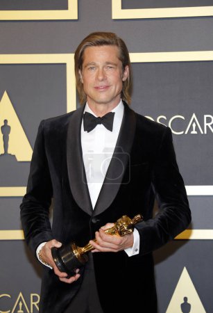 Foto de Brad Pitt en la ceremonia del Oscar - Imagen libre de derechos